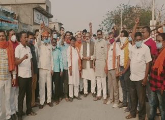 भाजपा का जिला स्तरीय धरना प्रदर्शन छुरा में आयोजित।बठेना हत्याकांड समेत प्रदेशभर में बदहाल होती कानून व्यवस्था- संदीप शर्मा