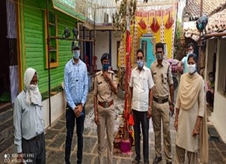 शादी समारोह में 10 से अधिक की संख्या में भीड़ एकत्रित करने वाले के खिलाफ की गई चलानी कार्यवाही