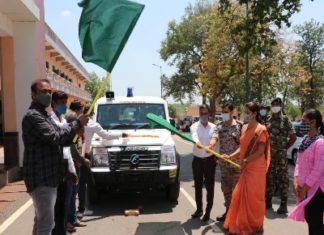 नपा अध्यक्ष गफ्फु के प्रयास से नगरपालिका को मिलीआक्सीजनयुक्त एम्बुलेंस की सौगात जिला पंचायत अध्यक्ष और कलेक्टर एसपी ने हरी झंडी दिखाकर किया शुभारंभ