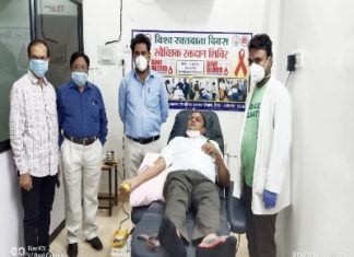 14 जून विश्व रक्तदाता दिवस पर स्वैच्छिक रक्तदान शिविर का सफल आयोजन