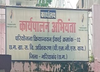 परियोजना क्रियान्वयन ईकाई क्रमांक -02 ग्राम सड़क विकास अभिकरण प्रधानमंत्री ग्राम सड़क योजना फेस 2 में रावणडिग्गी की आश्रित ग्राम चिपरी में पुल निर्माण गुणवत्ताहीन