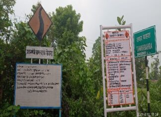 जिला मुख्यालय के लगा हुआ सड़क की हालत खराब पूरे सड़क की साईड सोल्डर उखाड़ा हुआ।