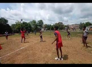 राज्य स्तरीय प्रतियोगिता स्कूल शिक्षा विभाग द्वारा क्षेत्रीय व्हालीबाल प्रतियोगिता किया गया