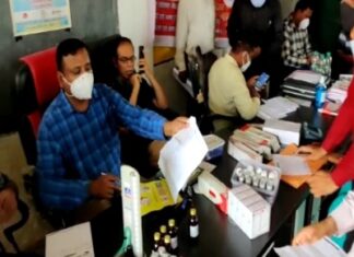 सप्ताहिक स्वास्थ्य शिविर आयोजित, बीमारी से संबंधित जागरूकता आये एवं समय पर इलाज हो सके