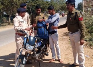 पुलिस की अवैध तस्करों पर लगातार कार्यवाही एक आरोपी गिरफ्तार