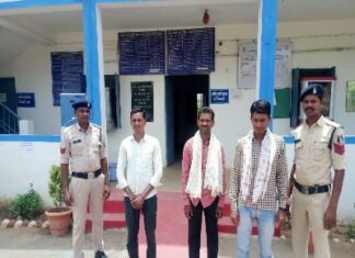 चारागाह सब्जी बाड़ी से सोलर पम्प चोरी का प्रयास करने वाले आरोपीगण चढ़ा पुलिस के हत्थे।