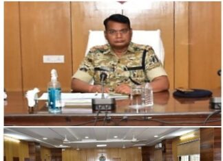 गरियाबंद पुलिस कप्तान द्वारा समस्त थाना प्रभारियों का लिये क्राईम मीटिंग
