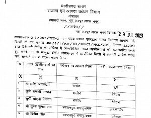 राज्य शासन द्वारा नायब तहसीलदारों के नवीन पदस्थापना आदेश सूची जारी।