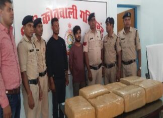 गांजा के साथ दो अंतरराजीय तस्कर चढ़ा गरियाबंद पुलिस के हत्थे ।