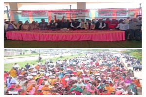 अनियमित कर्मचारी जंगी प्रदर्शन कर मुख्यमंत्री के नाम ज्ञापन सौंपा